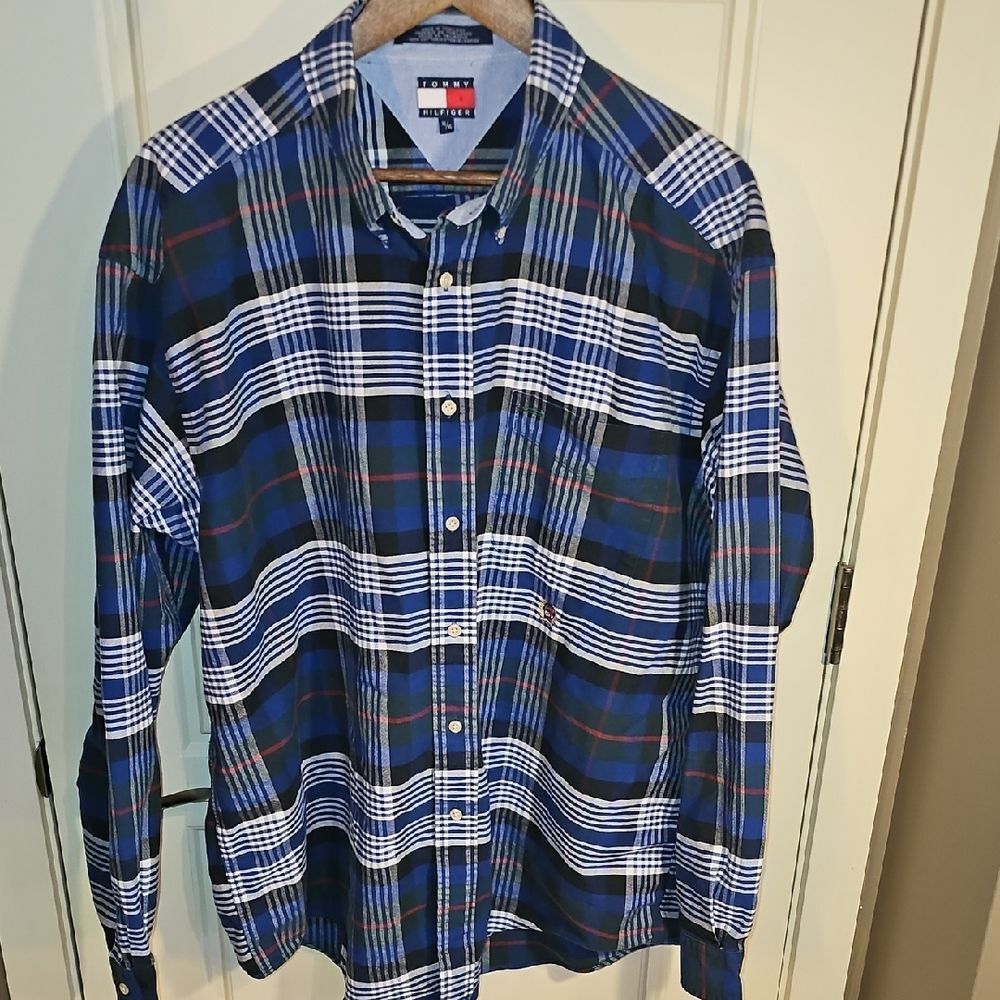 Tommy Hilfiger Men's XL Multicolor Plaid Shirt